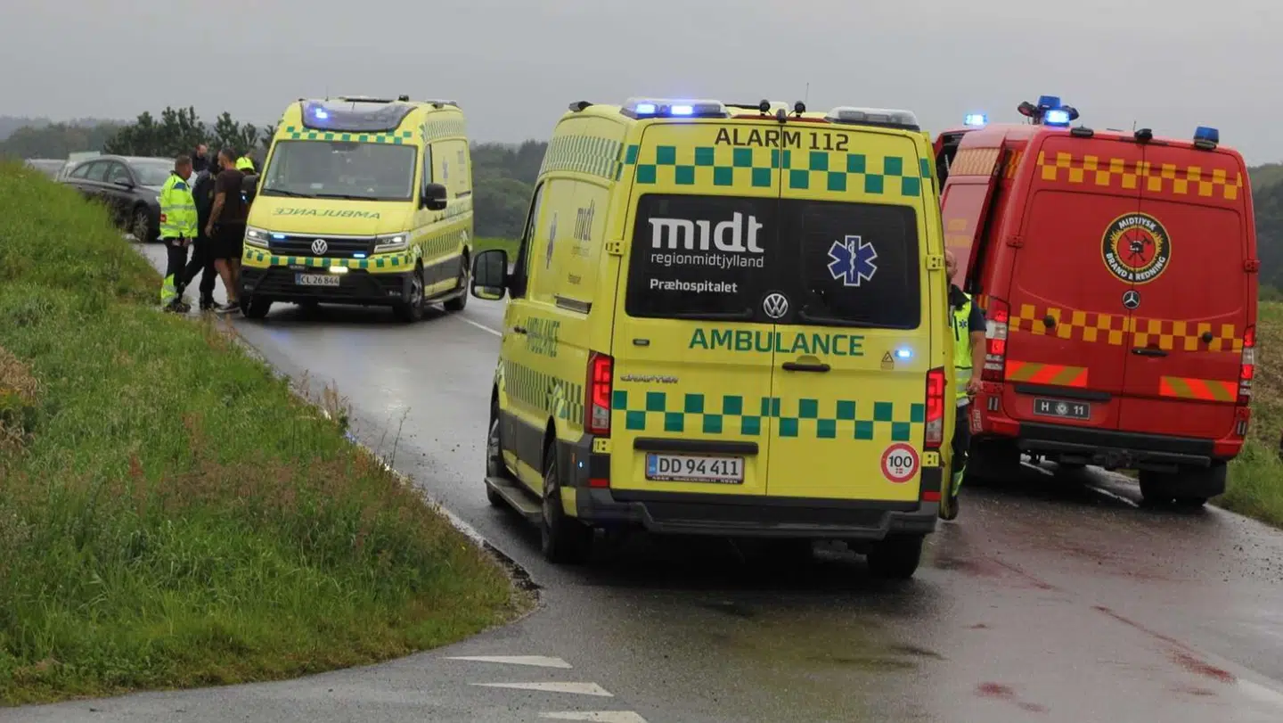 To biler er torsdag eftermiddag stødt sammen ved Silkeborg.