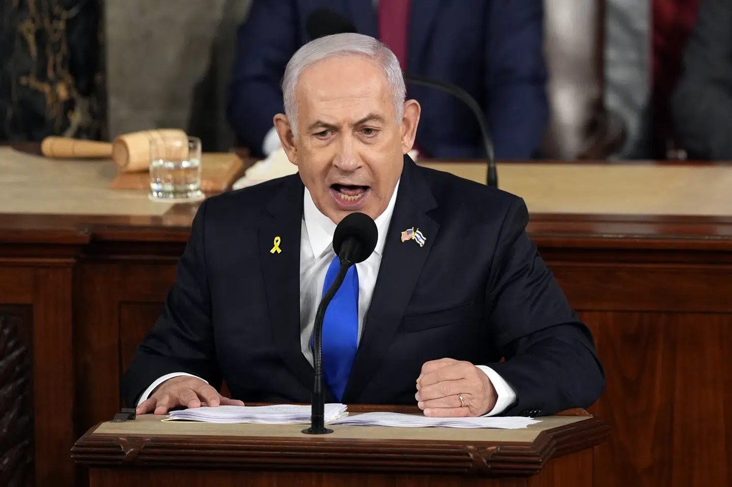 Netanyahu ses her tale til Kongressen i juli. Ifølge den israelske premierminister fortsætter striden mellem Israel og Hizbollah.