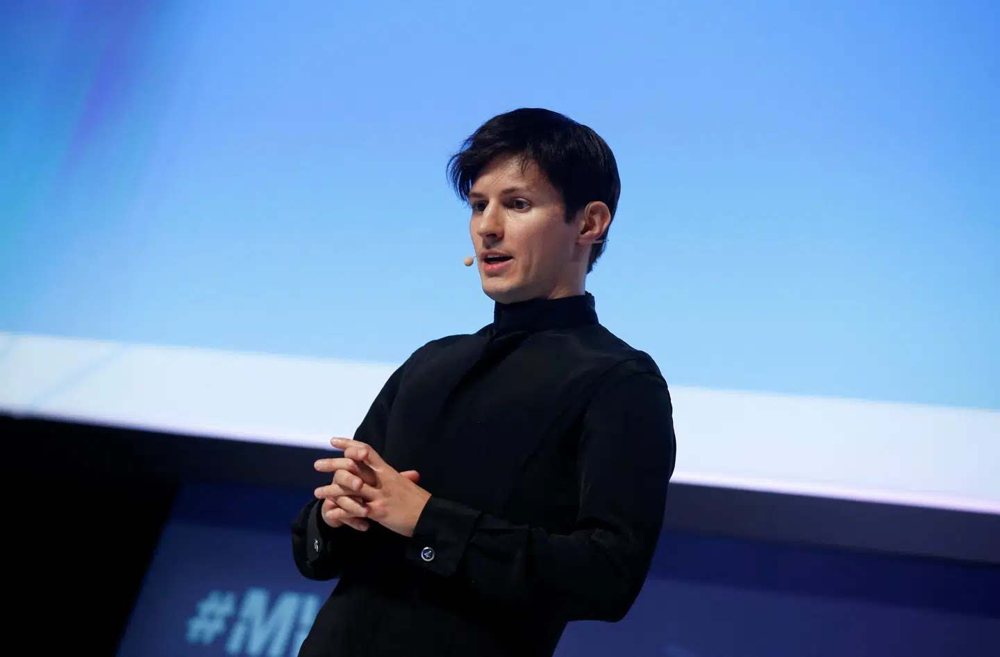 Pavel Durov forlod Rusland i 2014 og har siden opnået fransk og emiratisk statsborgerskab. Her taler han på en konference i Barcelona i 2016. Foto: Albert Gea, Scanpix.