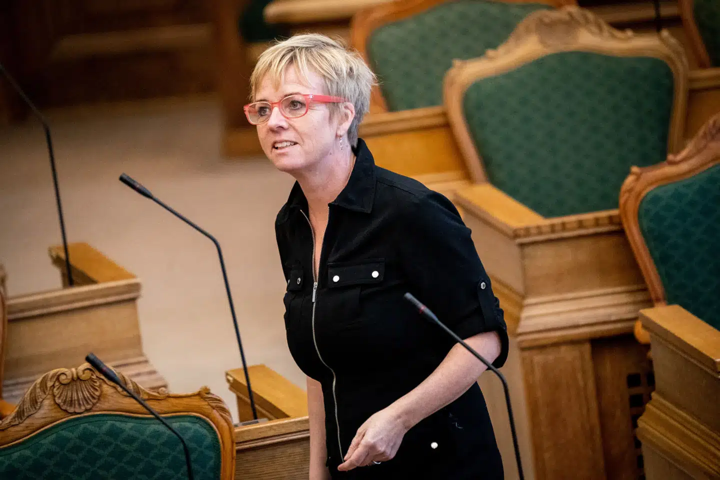 Karin Liltorp fra Moderaterne under andet møde efter folketingsvalget i Folketingssalen på Christiansborg, 16. november 2022.