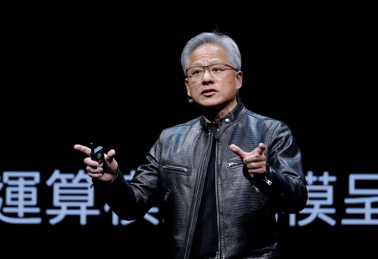 Her ses Nvidias topchef, Jensen Huang