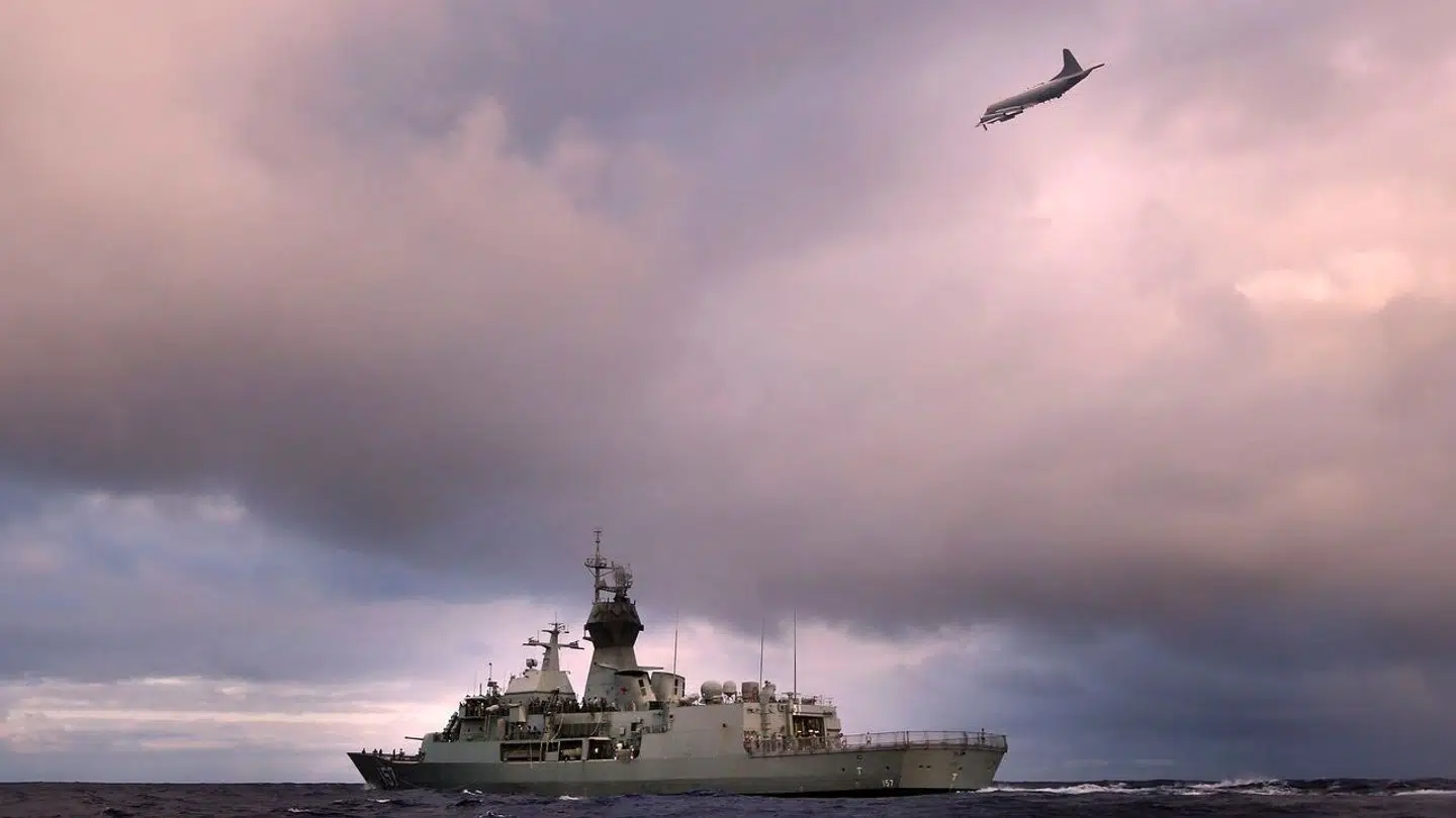Her ses et billede fra eftersøgningen af MH370