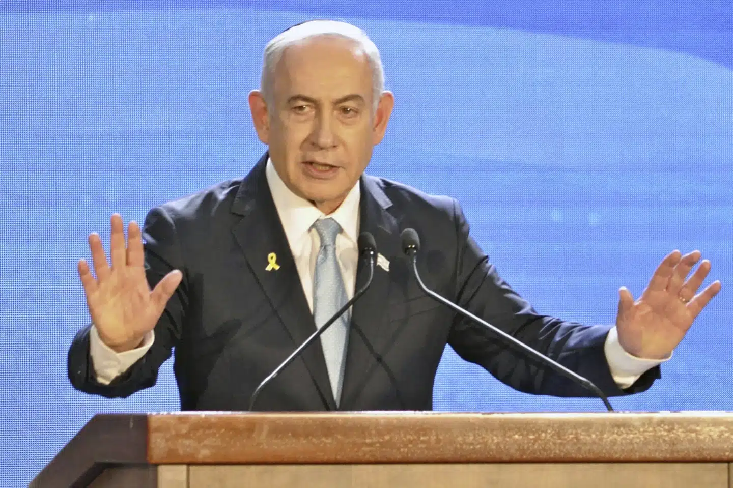 - Dem, der dræber gidsler, ønsker ikke en aftale, siger Israels premierminister, Benjamin Netanyahu, i en erklæring søndag, efter at seks dræbte gidsler er blevet bjærget i Gazastriben. (Arkivfoto).