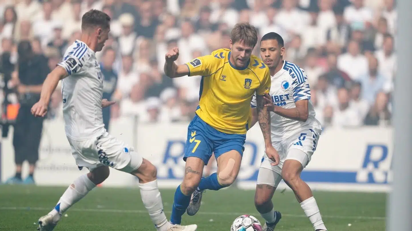 Nicolai Vallys blev bragt på banen i pausen mod FCK.