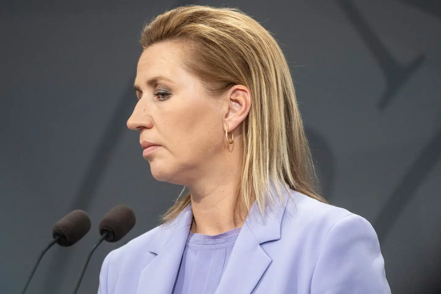 Regeringen holder pressemøde i Statsministeriet om kommende ministerrokade, nye ministerier og ny EU kommissær. Statsminister Mette Frederiksen (S).