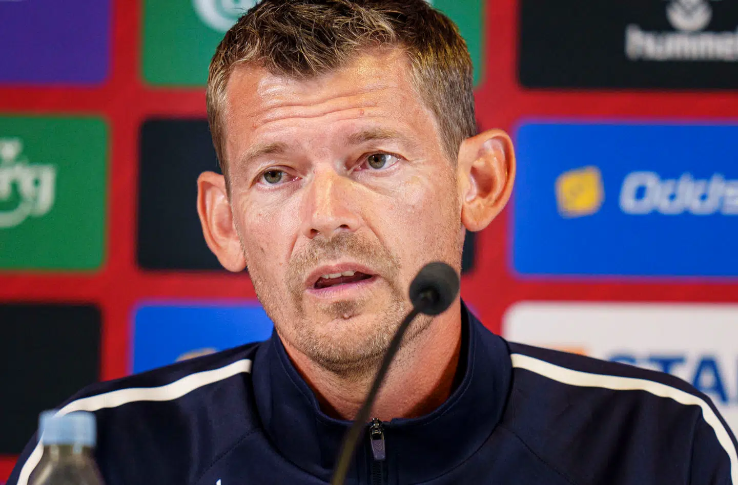 Danmark møder Schweiz i aften med Lars Knudsen som fungerende landstræner. Foto: Liselotte Sabroe, Scanpix