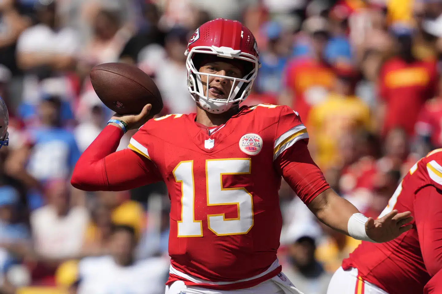 Danske NFL-fans kan også i den kommende sæson se Patrick Mahomes og de andre stjerner på dansk tv. (Arkivfoto).