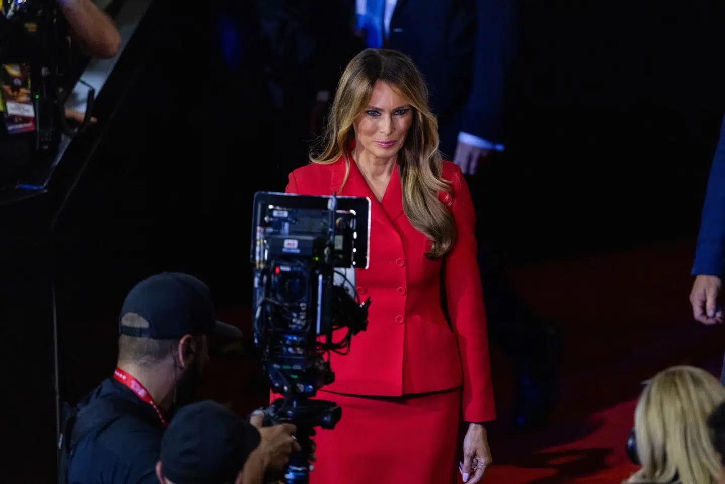 Her ses Melania Trump til det republikanske konvent tilbage i juli.