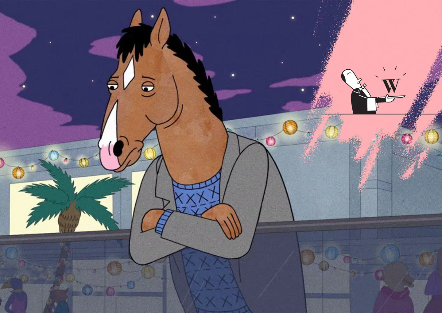 En meget menneskelig hest fylder ti år. Originalfoto: Netflix