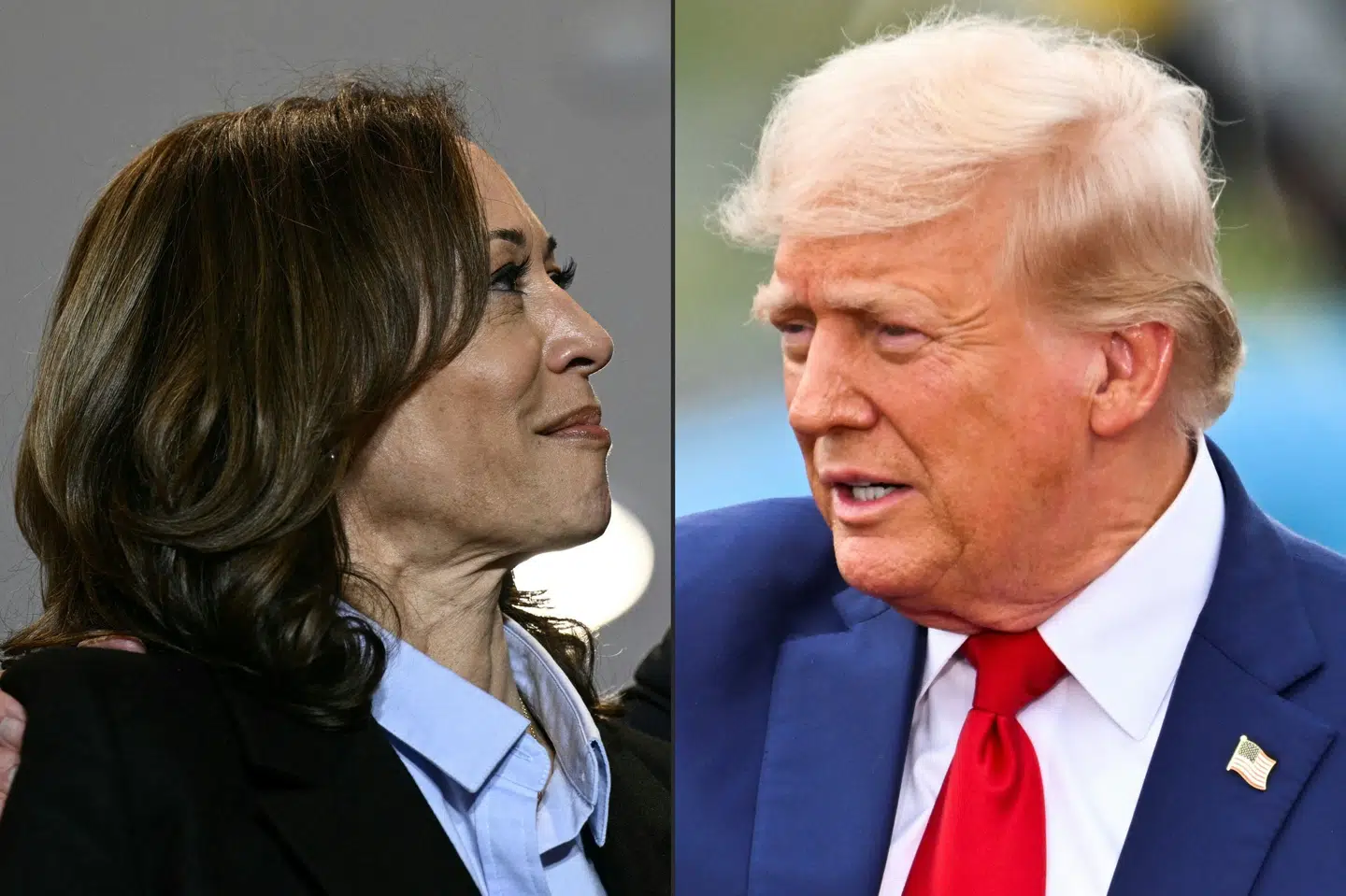 Snart får vi afgørelsen. Enten bliver det Donald Trump eller Kamala Harris, og de danske virksomheder venter lige nu i spænding på afgørelsen. (Arkivfotos)