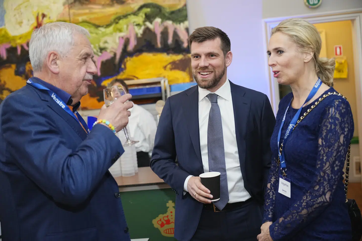 Morten Dahlin (V, i midten) er blevet far for anden gang og går på fædreorlov til og med 22. september. (Arkivfoto).