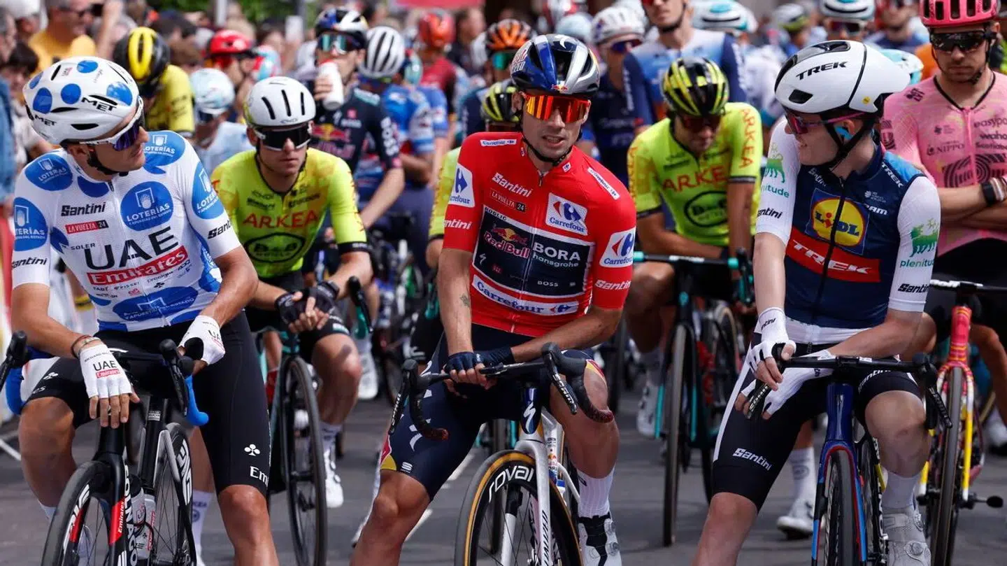 Mattias Skjelmose (th.) kørte sin tredje grand tour.