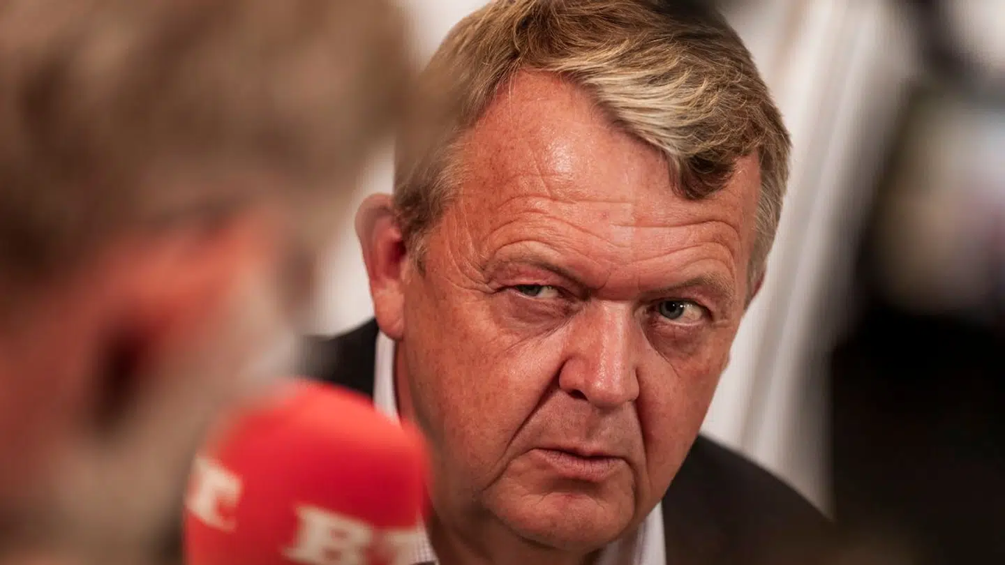 Udenrigsminister Lars Løkke (M) efter møde hos Moderaterne om arbejdsmiljø i sekretariatet på Christiansborg mandag den 2. september 2024. En række nuværende og tidligere ansatte i Moderaterne har klaget til Arbejdstilsynet over arbejdsmiljøet i partiet.