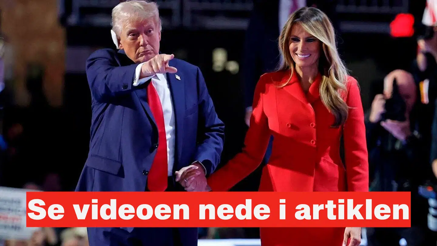 Her ses Donald Trump og Melania Trump sammen under det republikanske partikonvent tilbage i juli. Foto: Kamil Krzaczynski/AFP/Ritzau Scanpix