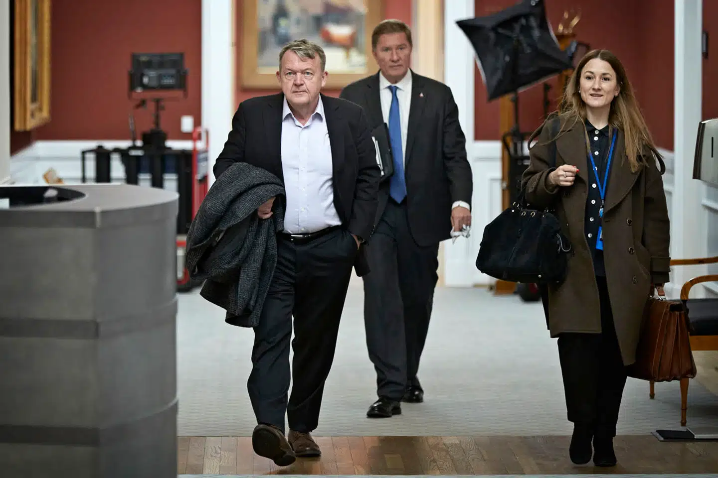 B.T.-historien om Karen Clements sms’er fik voldsomme konsekvenser. Her ses hun sammen med Lars Løkke Rasmussen på Christiansborg.