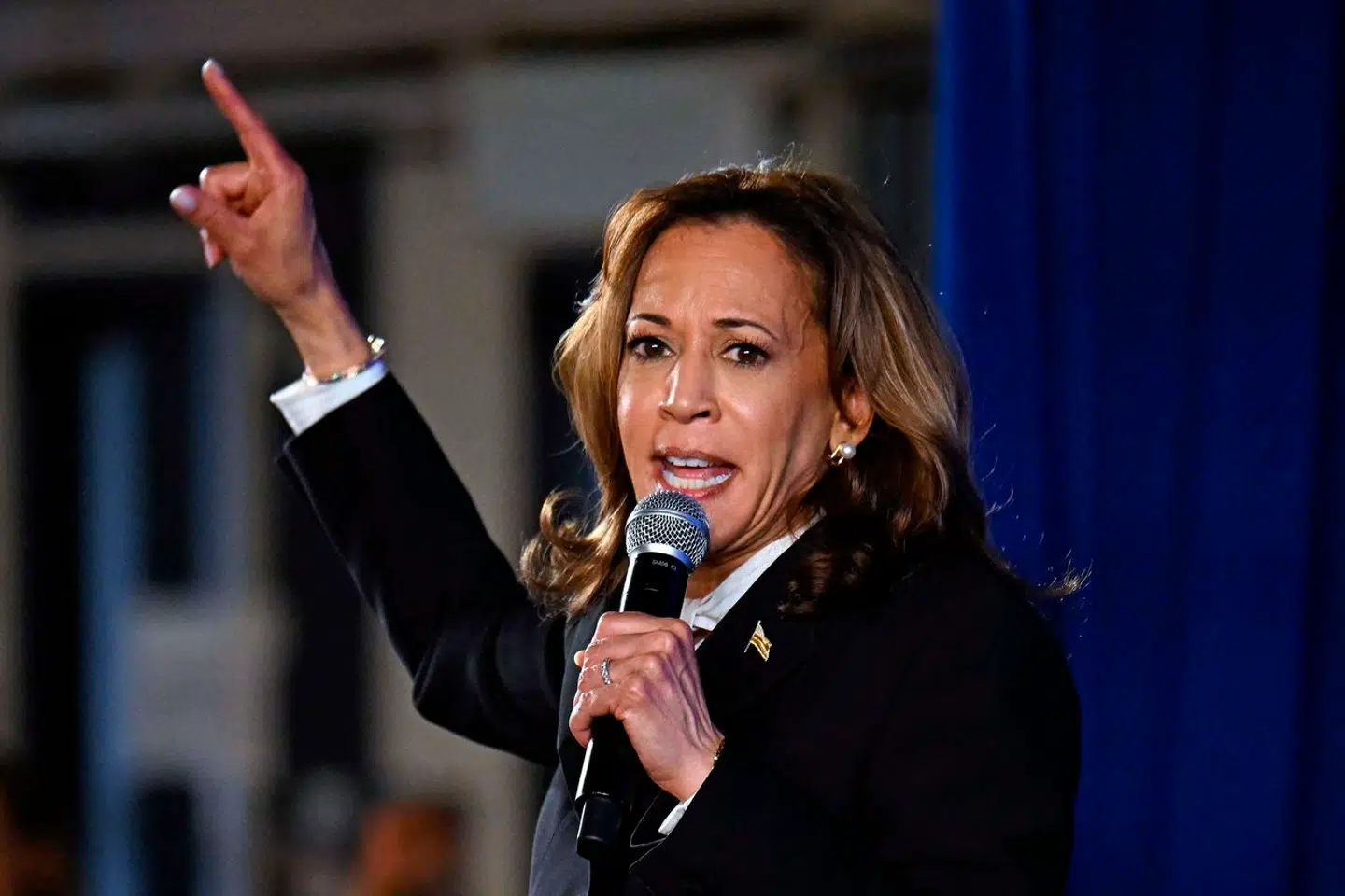 Her ses Kamala Harris efter nattens tv-duel.