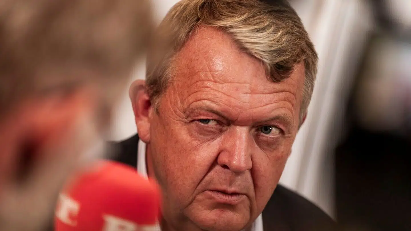 Udenrigsminister Lars Løkke (M) efter møde hos Moderaterne om arbejdsmiljø i sekretariatet på Christiansborg mandag den 2. september 2024. En række nuværende og tidligere ansatte i Moderaterne har klaget til Arbejdstilsynet over arbejdsmiljøet. (Foto: Thomas Traasdahl/Scanpix 2024)