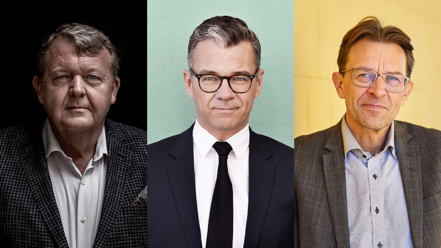 B.T.s afsløringer af et dårligt arbejdsmiljø præget af sexisme og mobning i Moderaterne har i to uger fyldt medierne og skabt rystelser i dansk politik. På billedet ses Moderaternes formand, Lars Løkke Rasmussen, B.T.s chefredaktør, Simon Richard Nielsen, og medstifter af Moderaterne Jeppe Søe.