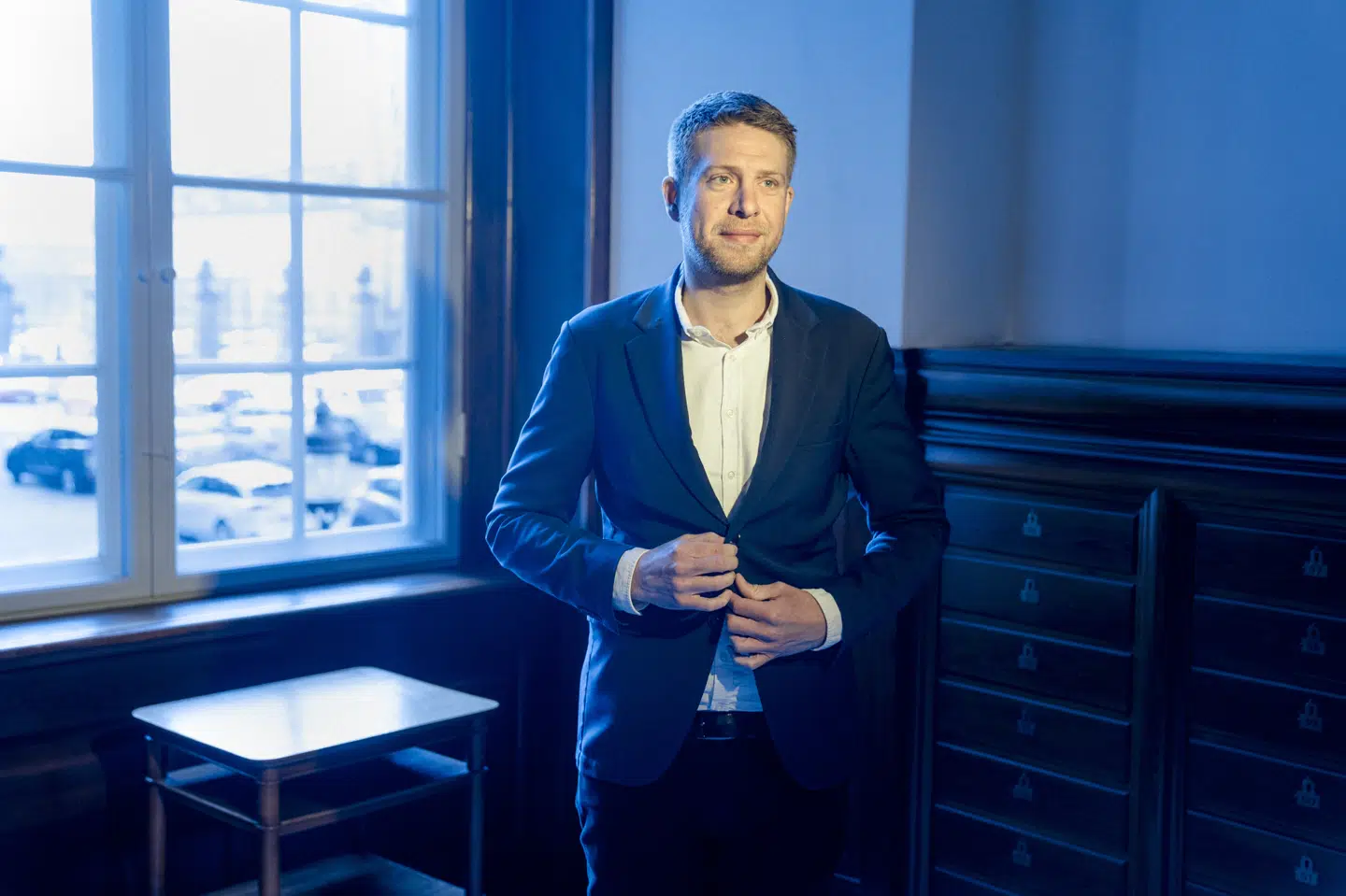 Den tidligere S-politiker Kasper Sand Kjær var spået en stor politisk fremtid, men trak sig uventet sidste år. Fredag tilstod han at have afgivet falsk anmeldelse og forsøg på bedrageri. (Arkivfoto).