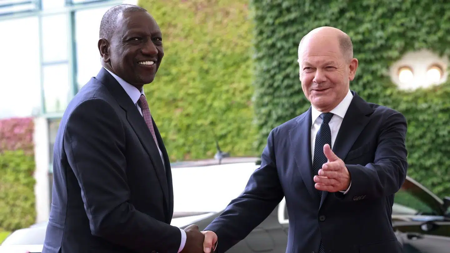 Aftalen er indgået mellem Tysklands kansler, Olaf Scholz, og Kenyas præsident, William Ruto.
