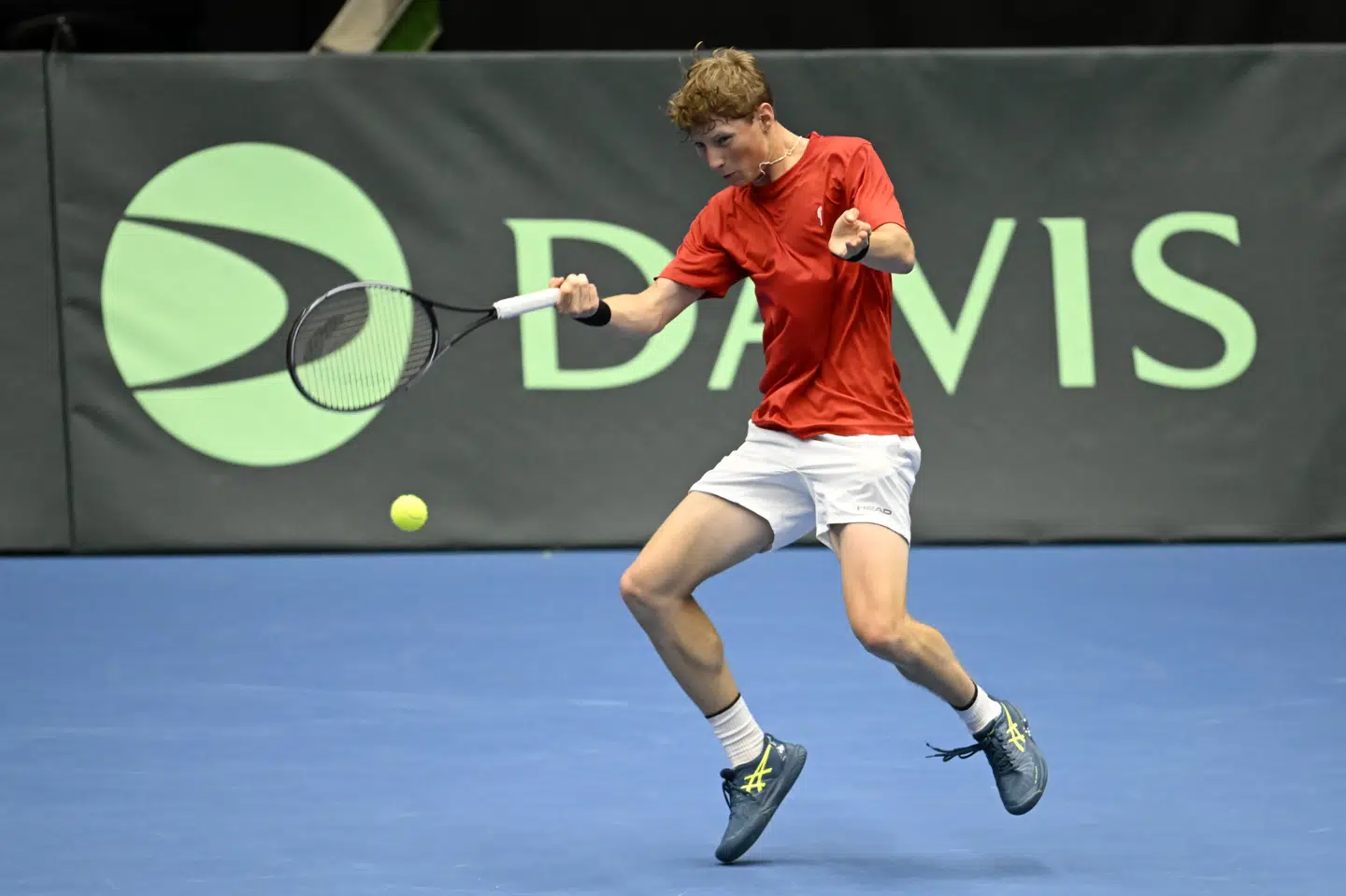 Elmer Møller slog verdens nummer 27 i Davis Cup-match mod Kasakhstan. (Arkivfoto).