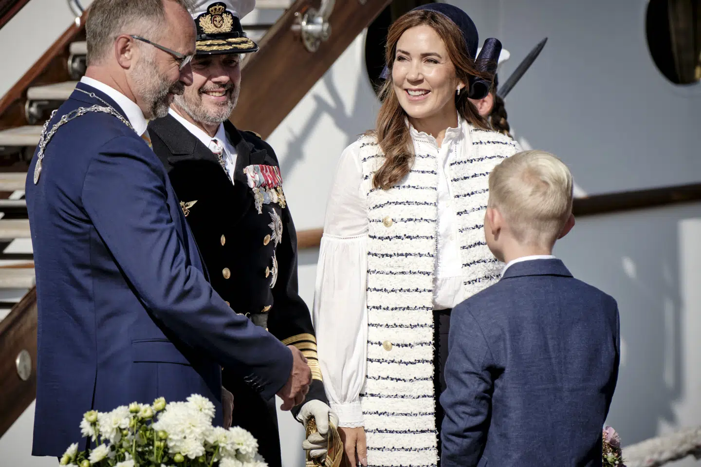 Bornholms konservative borgmester, Jacob Trøst, tog imod kongeparret i Rønne i sidste måned.