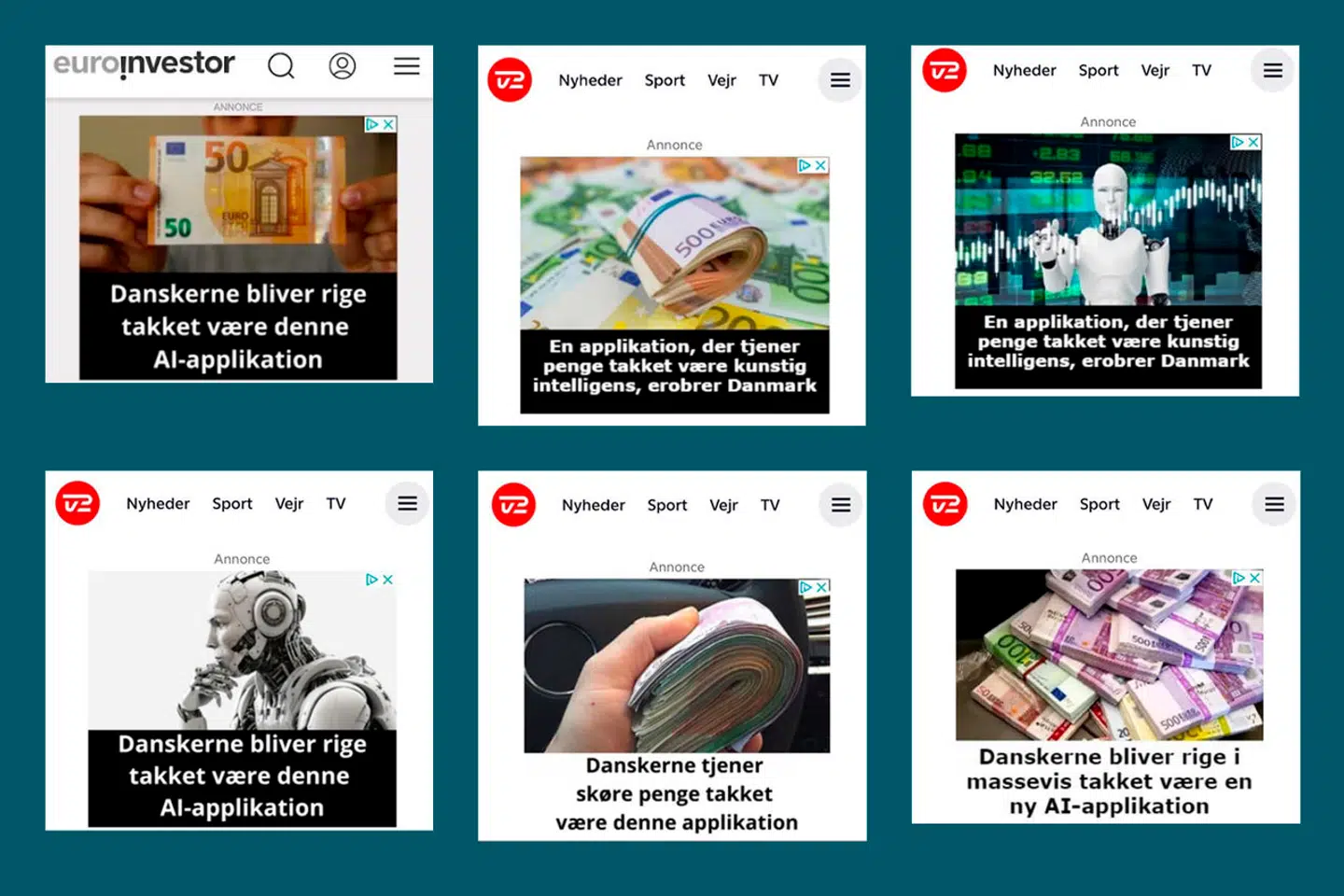 Danske medier er i disse dage ramt af en række angreb, hvor svindlere forklæder annoncer som »rigtige« annoncer.