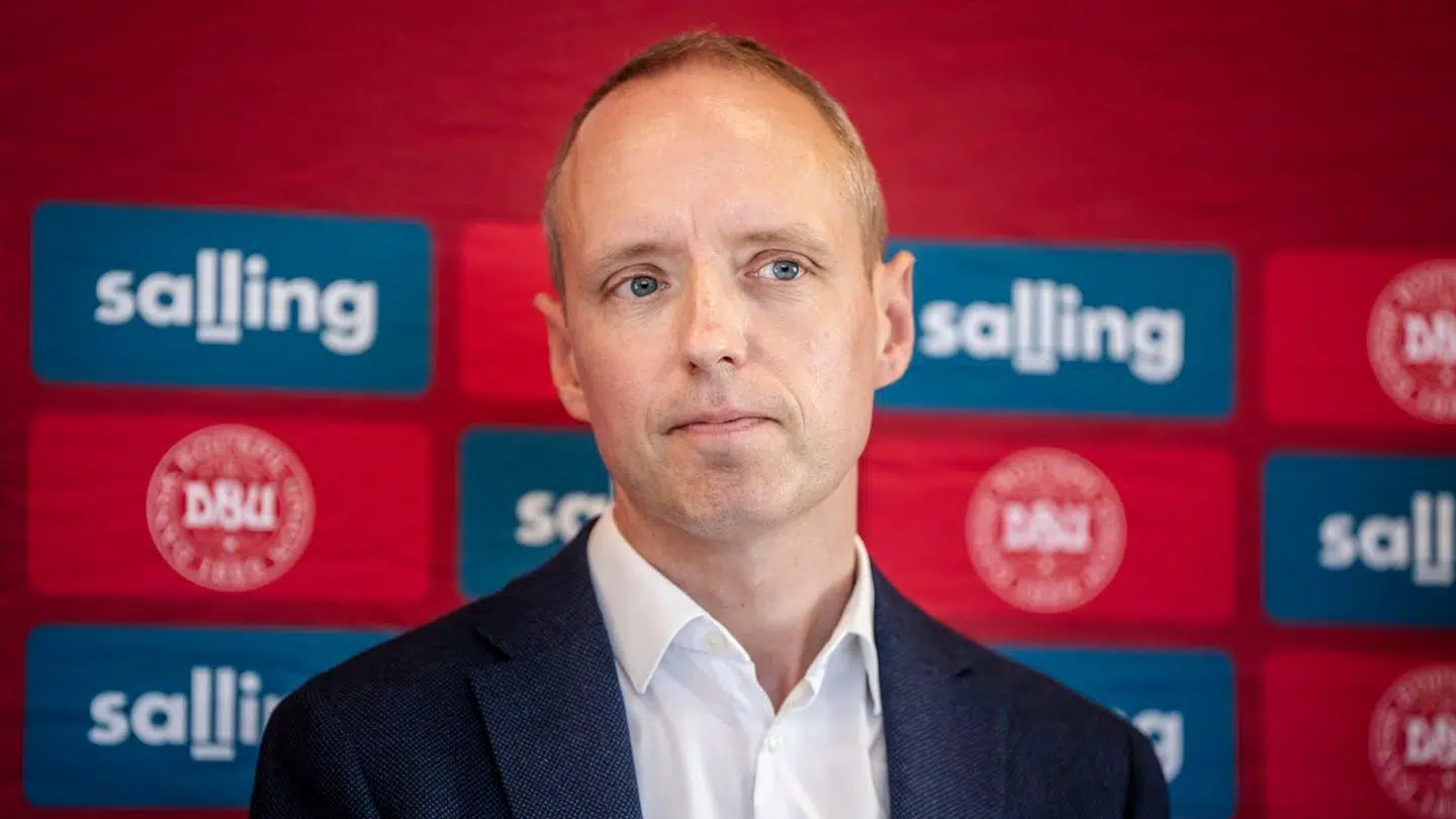 Anders Hagh er tilfreds med priskrig og afviser ikke at gentage. Arkivfoto fra pressemøde om DBU-samarbejde: Mads Claus Rasmussen/Ritzau Scanpix