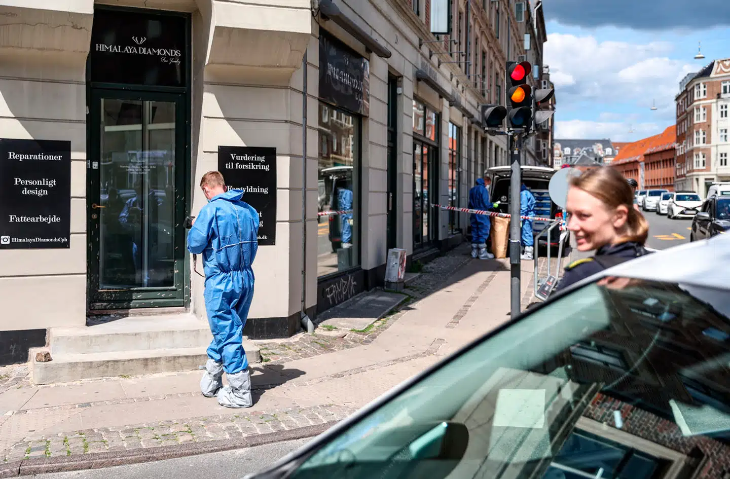 Den 19-årige svensker drog på opgave i Valby i København, fordi en gæld skulle indfries – og det indebar et håndgranatkast mod smykkebutikken Himalaya Diamonds. Arkivfoto: Steven Knap/Ritzau Scanpix