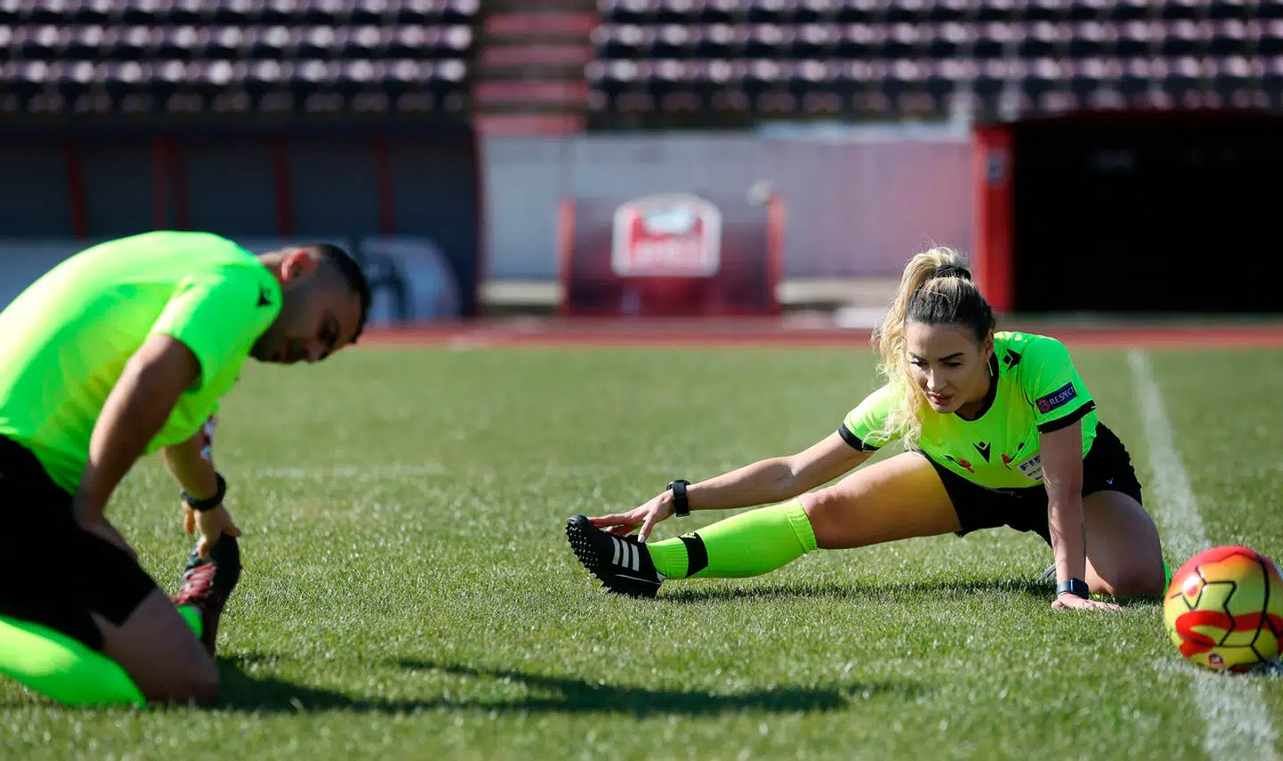 Emanuela Rusta er en albansk dommer skal dømme Champions League kampen mellem Sporting Lissabon og Real Madrid.