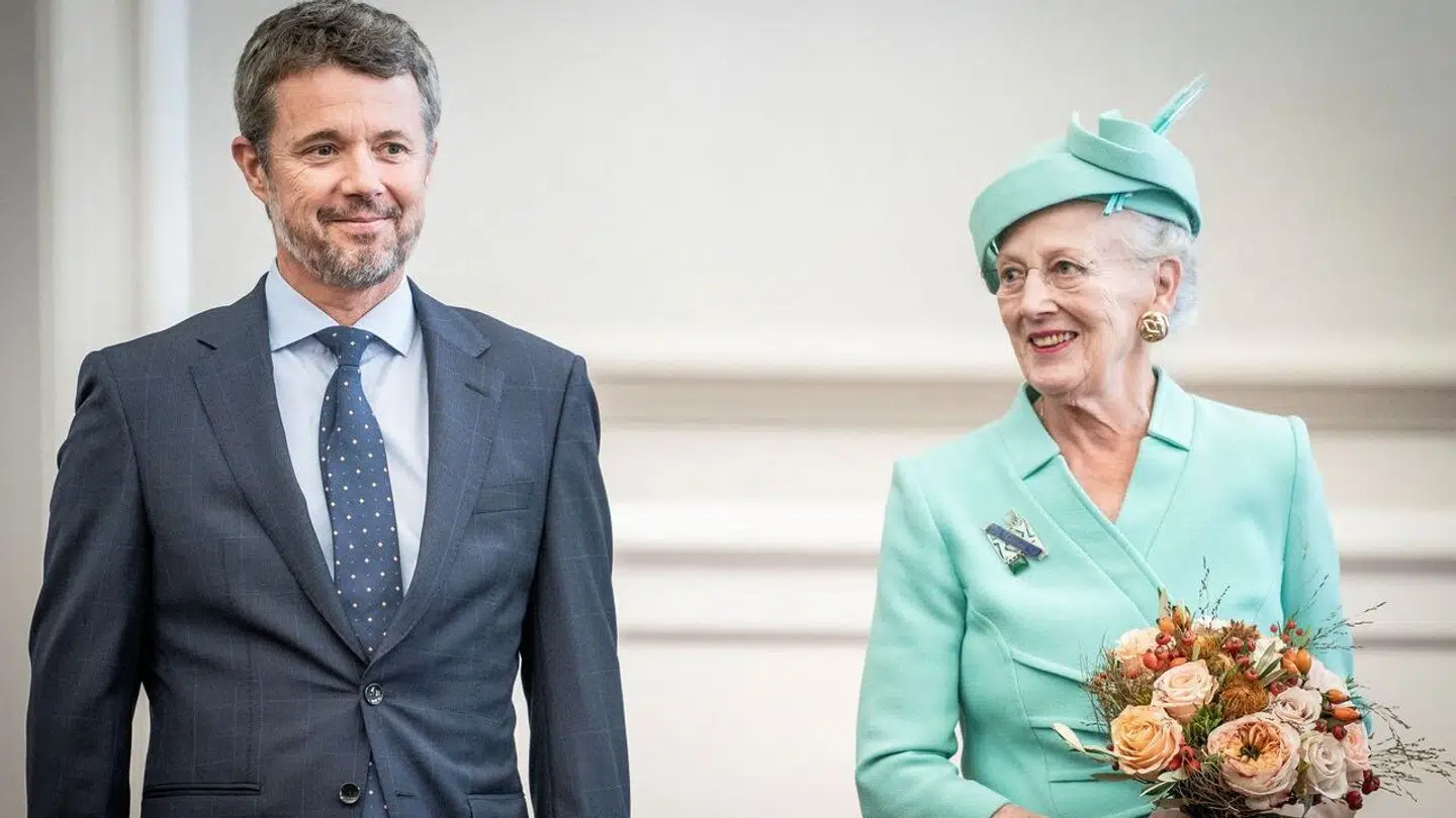 Kong Frederik og dronning Margrethe under åbningen af Folketinget i 2022.