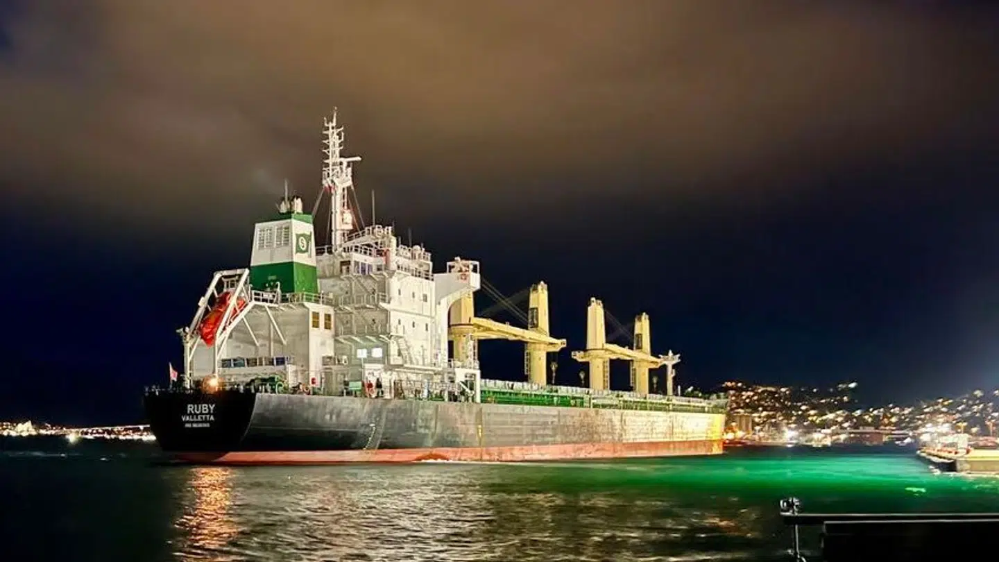 MV Ruby, da skibet forlader norske Tromsø den 3. september.