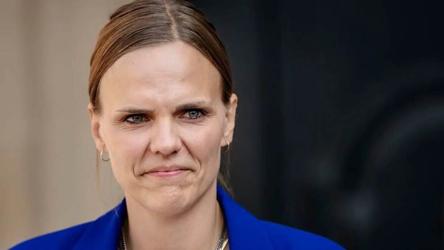 Minister for digitalisering Caroline Stage Olsen. Inden Stage blev udnævnt som minister, var hun ansat som politisk chef i Moderaterne. Derefter blev hun ansat som Lars Løkkes særlige rådgiver.