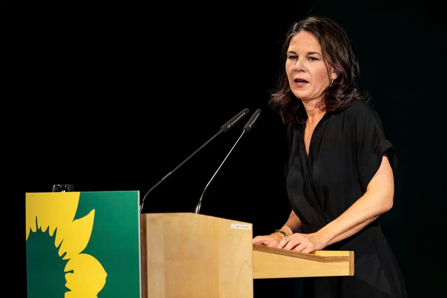 Udenrigsminister Annalena Baerbock er valgt i delstaten Brandenburg, hvor hun bor. Men det var ikke nok til at afværge et smerteligt nederlag for De Grønne. Arkivfoto: Fabian Sommer/AP/Ritzau Scanpix