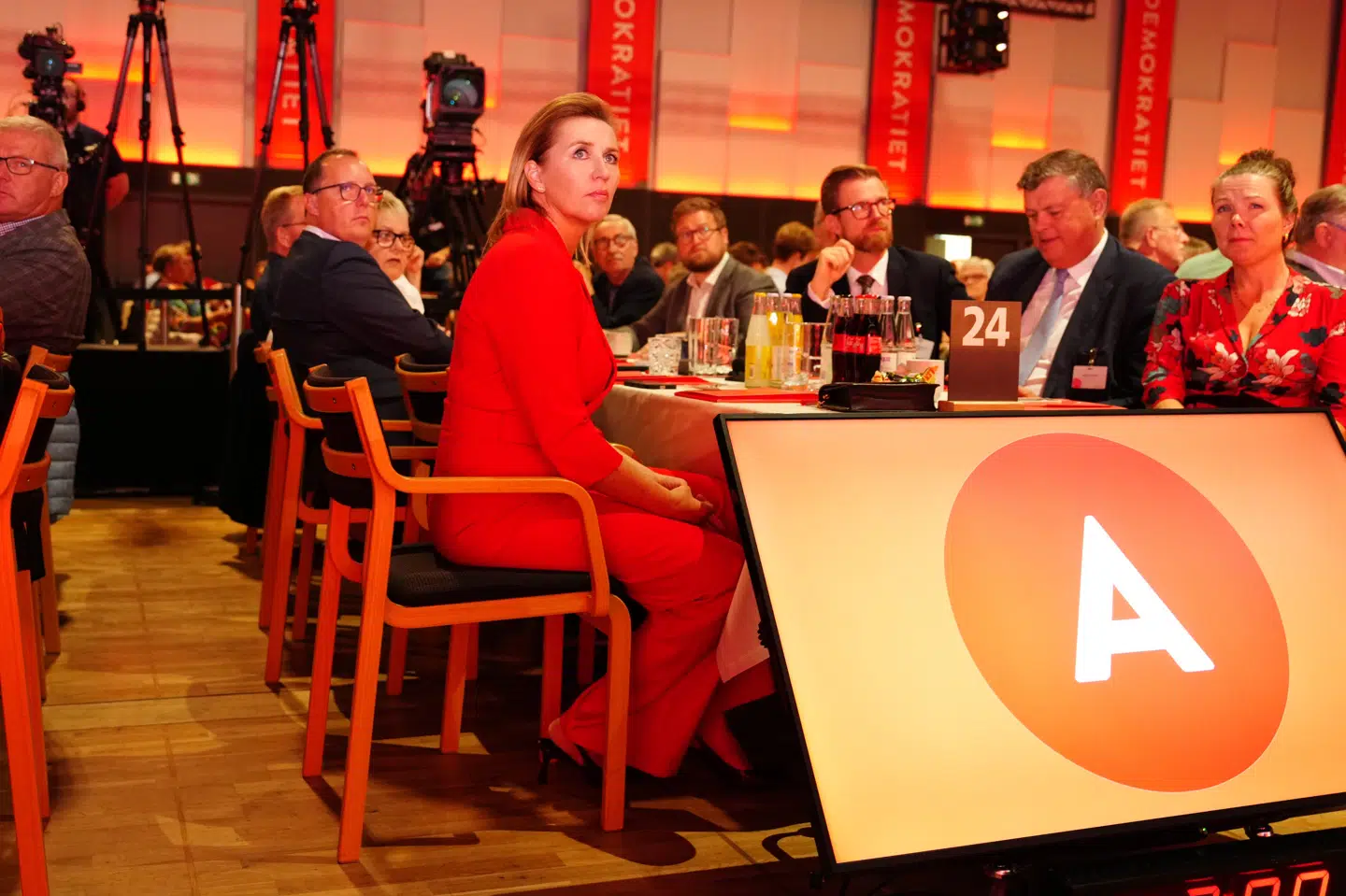 Socialdemokratiet har onsdag holdt konstitueringsmøde og fordelt ordførerskaber. Foto fra partiets kongres i Aalborg 14. september 2024.