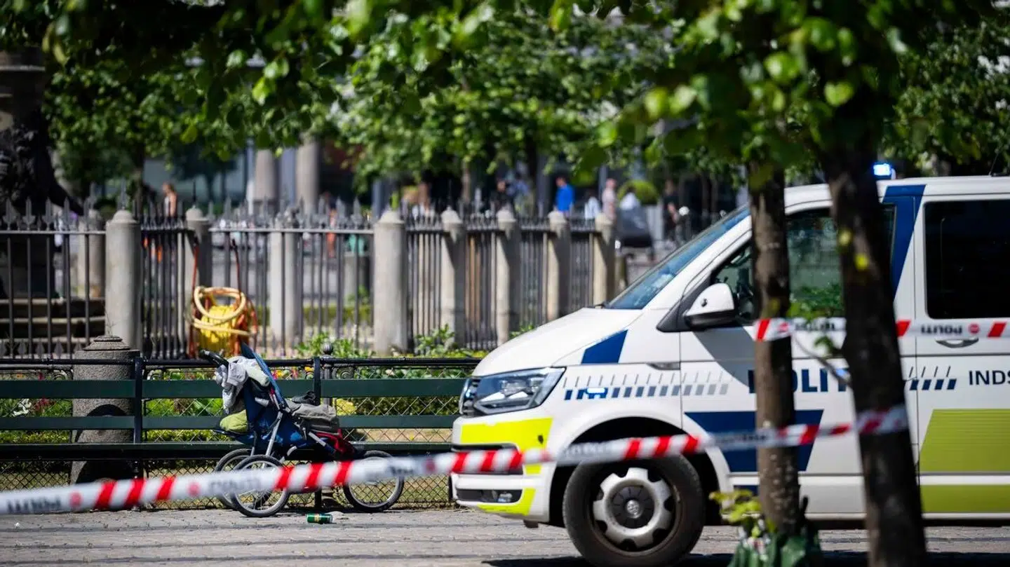 På billedet ses den klapvogn, som den tiltalte skubbede rundt på dagen.