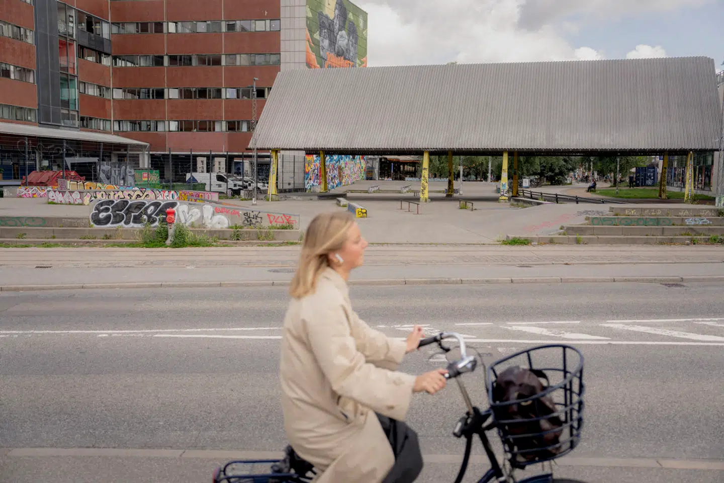 Her ses pladsen, der måske skal navngives til Palæstinas Plads.