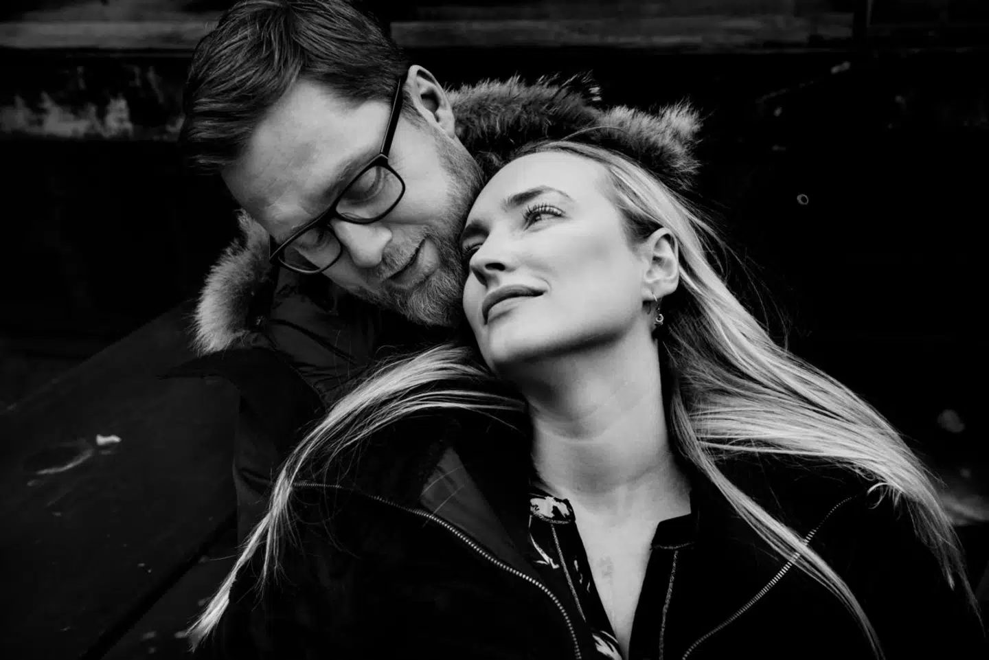 Lasse Rimmer og Line Hoffmeyer fotograferet få måneder før deres bryllup.