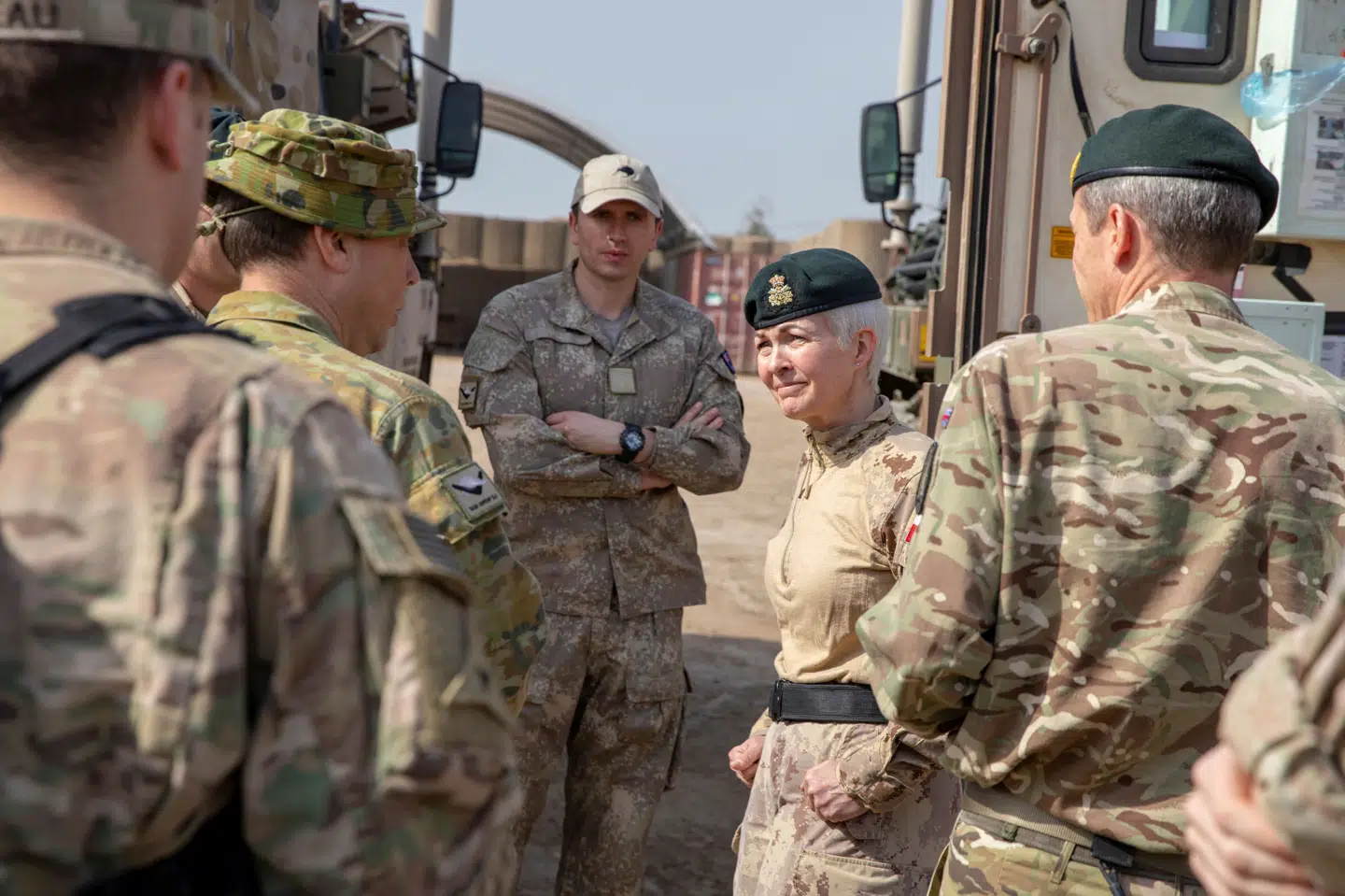 Her ses soldater fra amerikanskledet koalition i Irak i 2020.