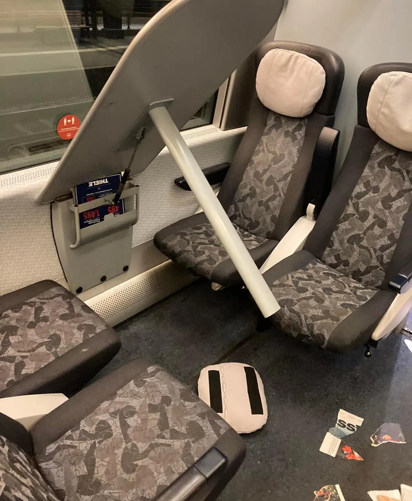 Toget ankom til Fredericia omkring 21.48 fredag aften.