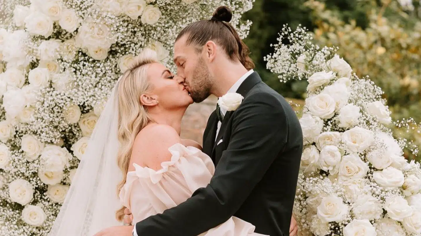 Parret blev gift i sommeren 2022.