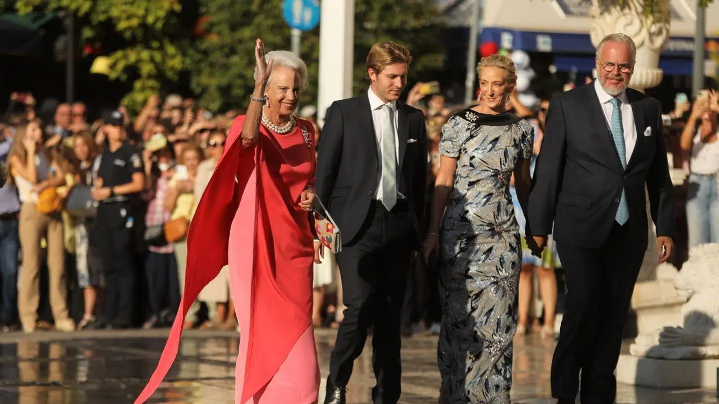 Prinsesse Benedikte med sin datter og svigersøn.