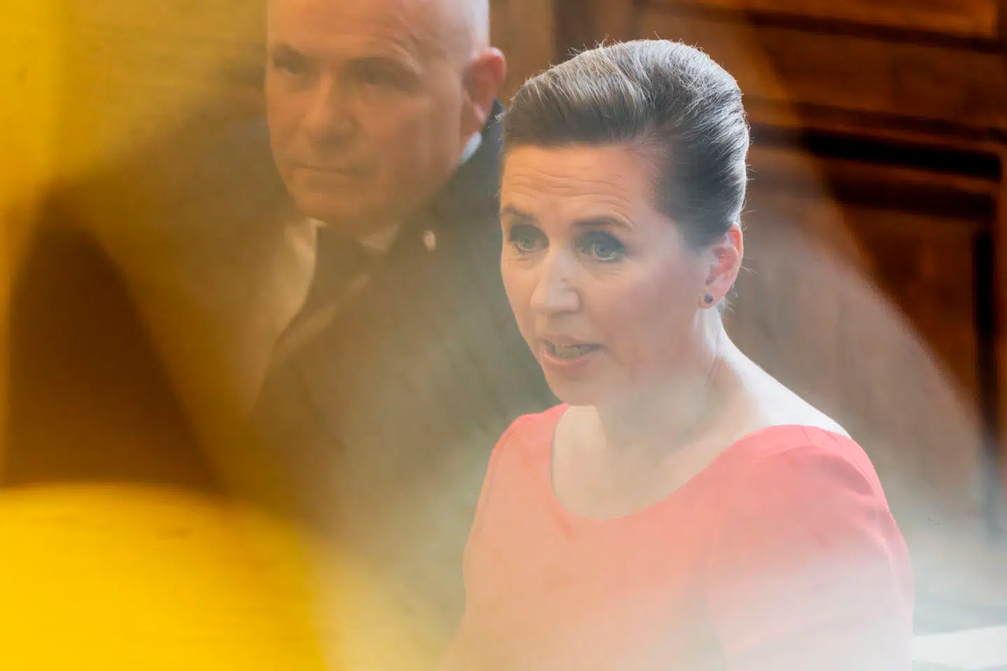 Statsminister Mette Frederiksen (S) på Folketingets talerstol i 2023.