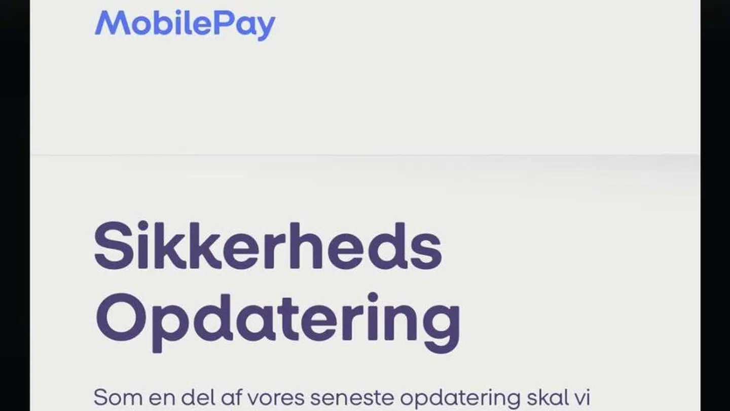Dette er et screenshot fra den hjemmeside Sebastian Christensen blev ledt ind på via et link.