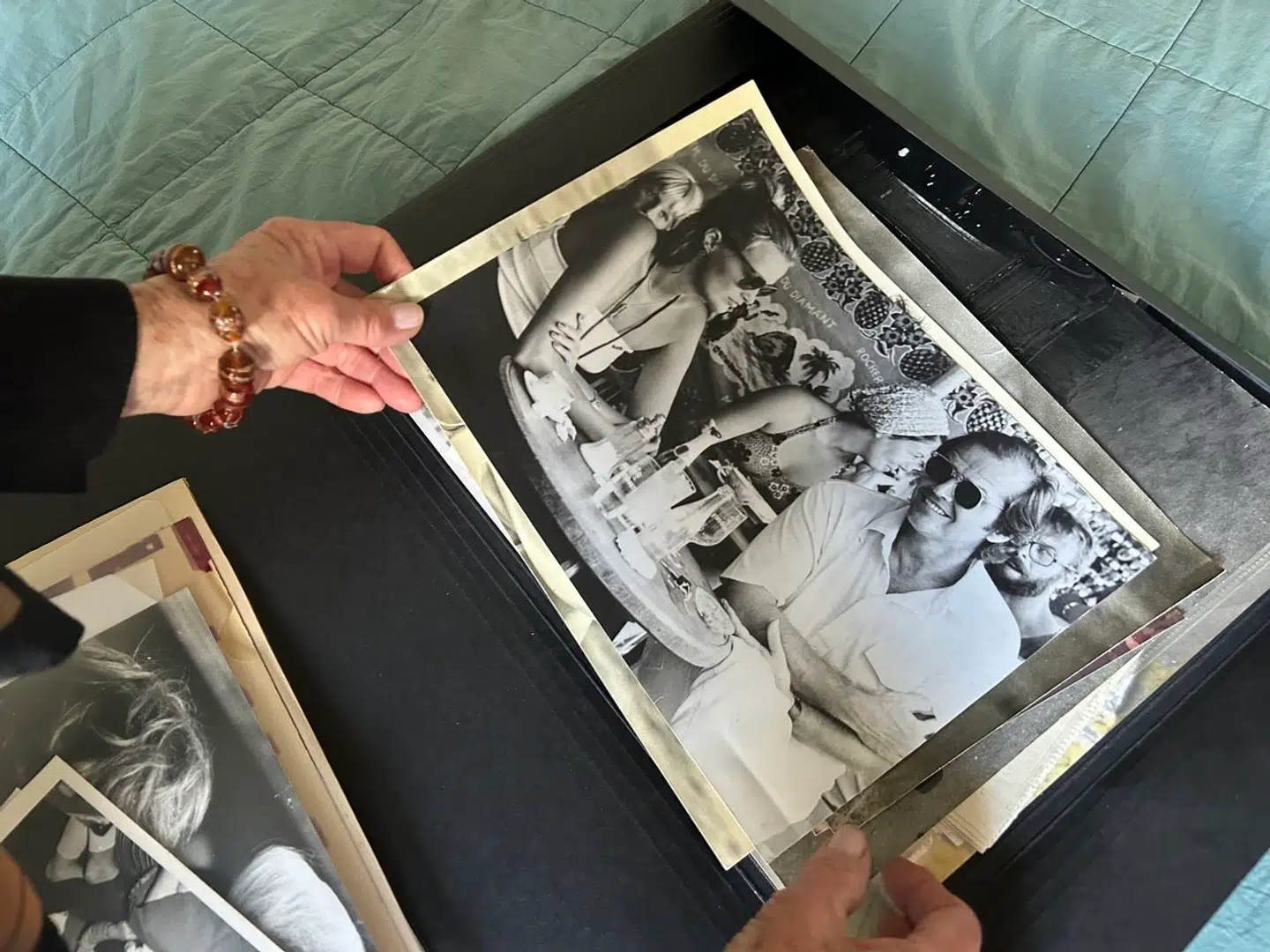 Winnie Hollmann og Jack Nicholson fotograferet i Saint-Tropez, hvor de tilbragte tre uger den sommer.