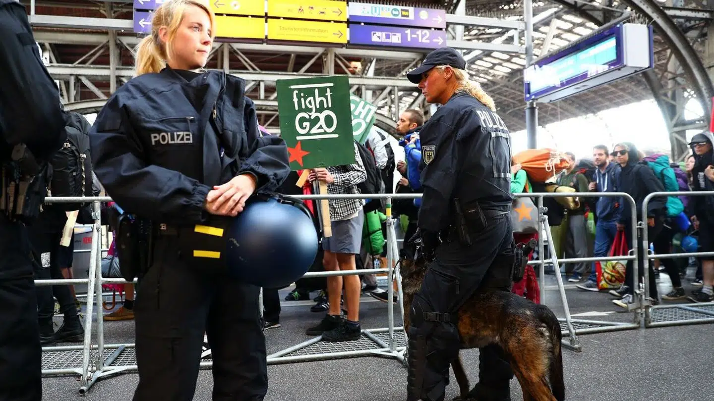 Politiet måtte onsdag eftermiddag spærre flere spor på Hamburg Hauptbahnhof. ARKIVBILLEDE