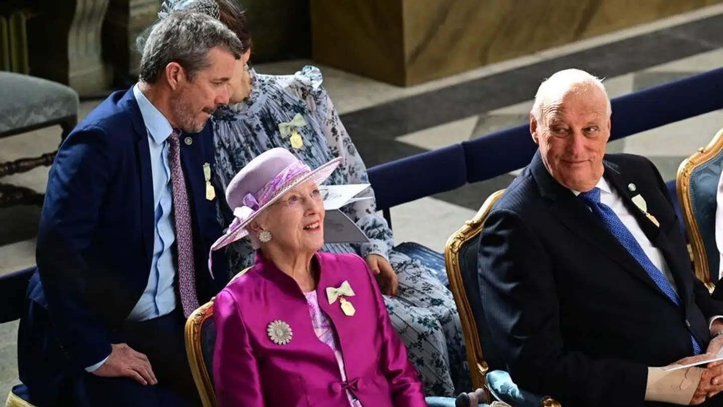 Dronning Margrethe og kong Harald.