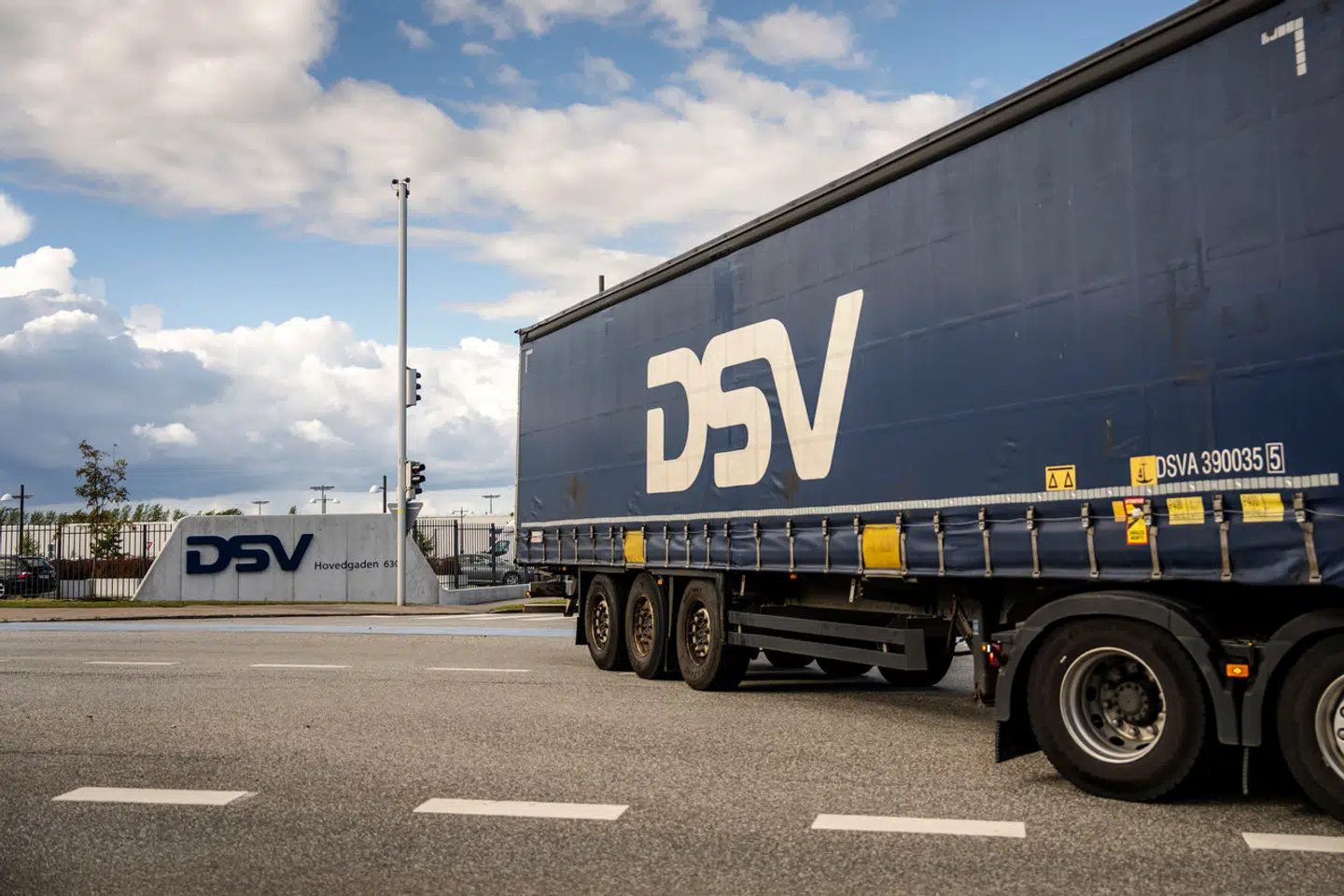 Transportfirmaet DSV i Hedehusene, torsdag den 12. september 2024. DSV er en global transport- og logistikvirksomhed.. (Foto: Mads Claus Rasmussen/Ritzau Scanpix)