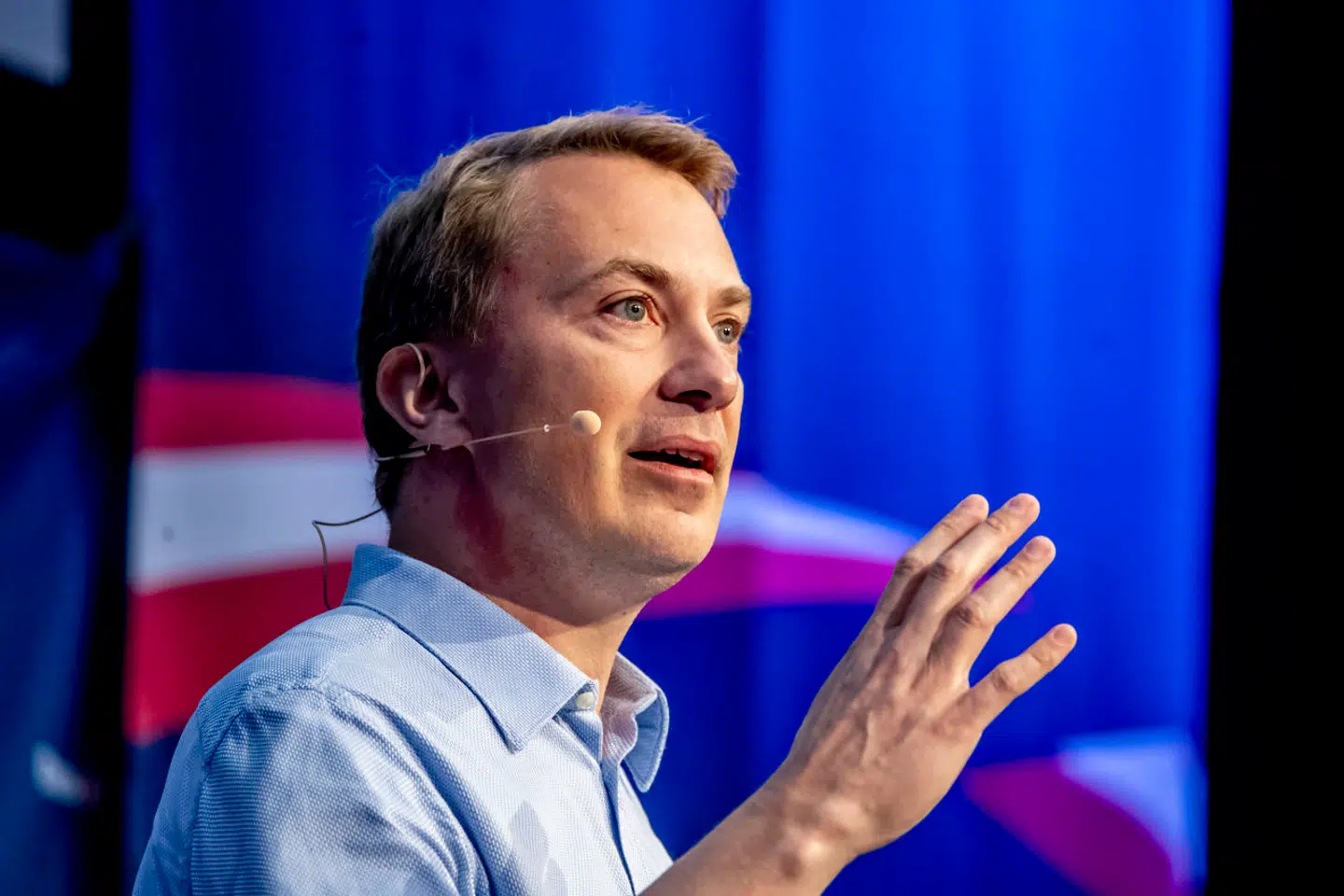 Partiformand Morten Messerschmidt. Dansk Folkeparti holdt en tale sidste weekend, hvor han hyldede 1980erne.