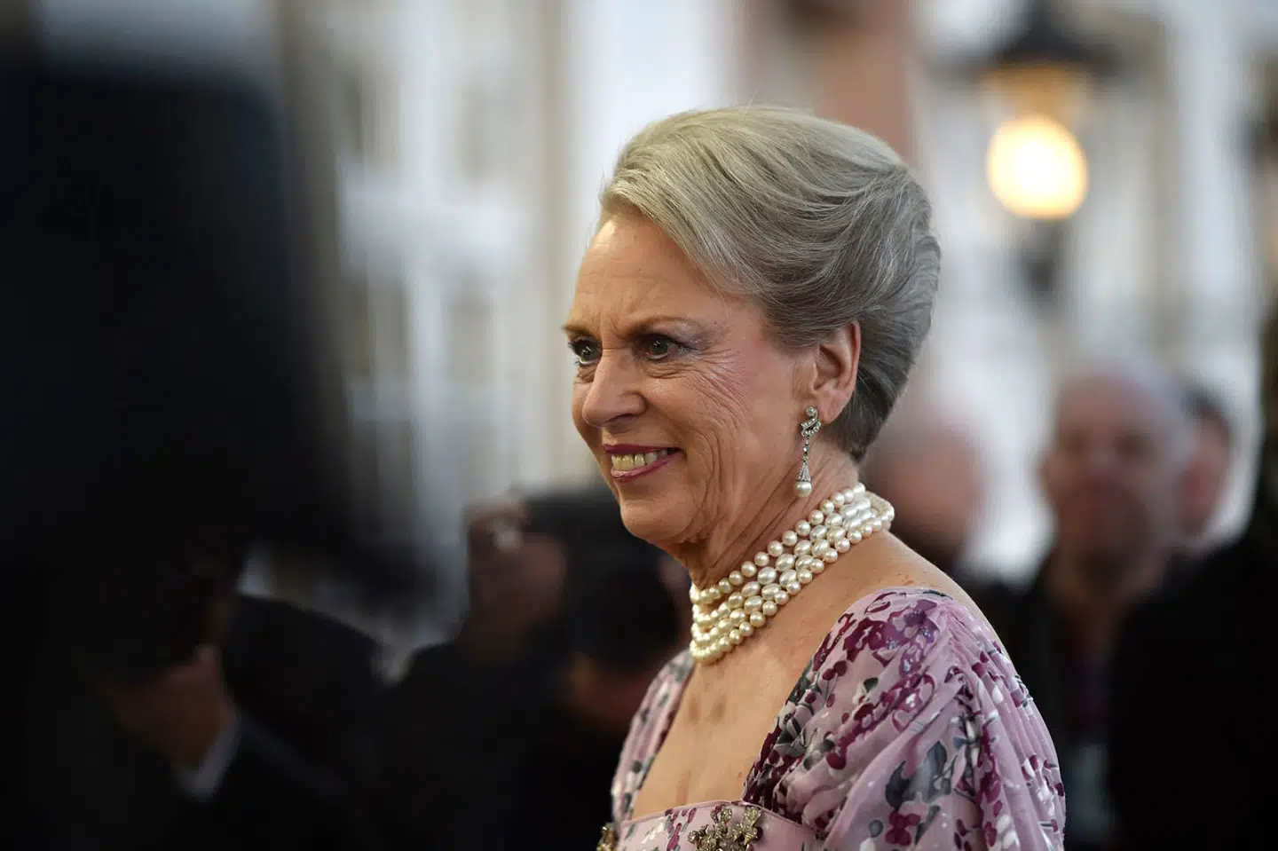 Prinsesse Benedikte til middag på Fredensborg Slot i 2015 i anledning af dronning Margrethes fødselsdag,